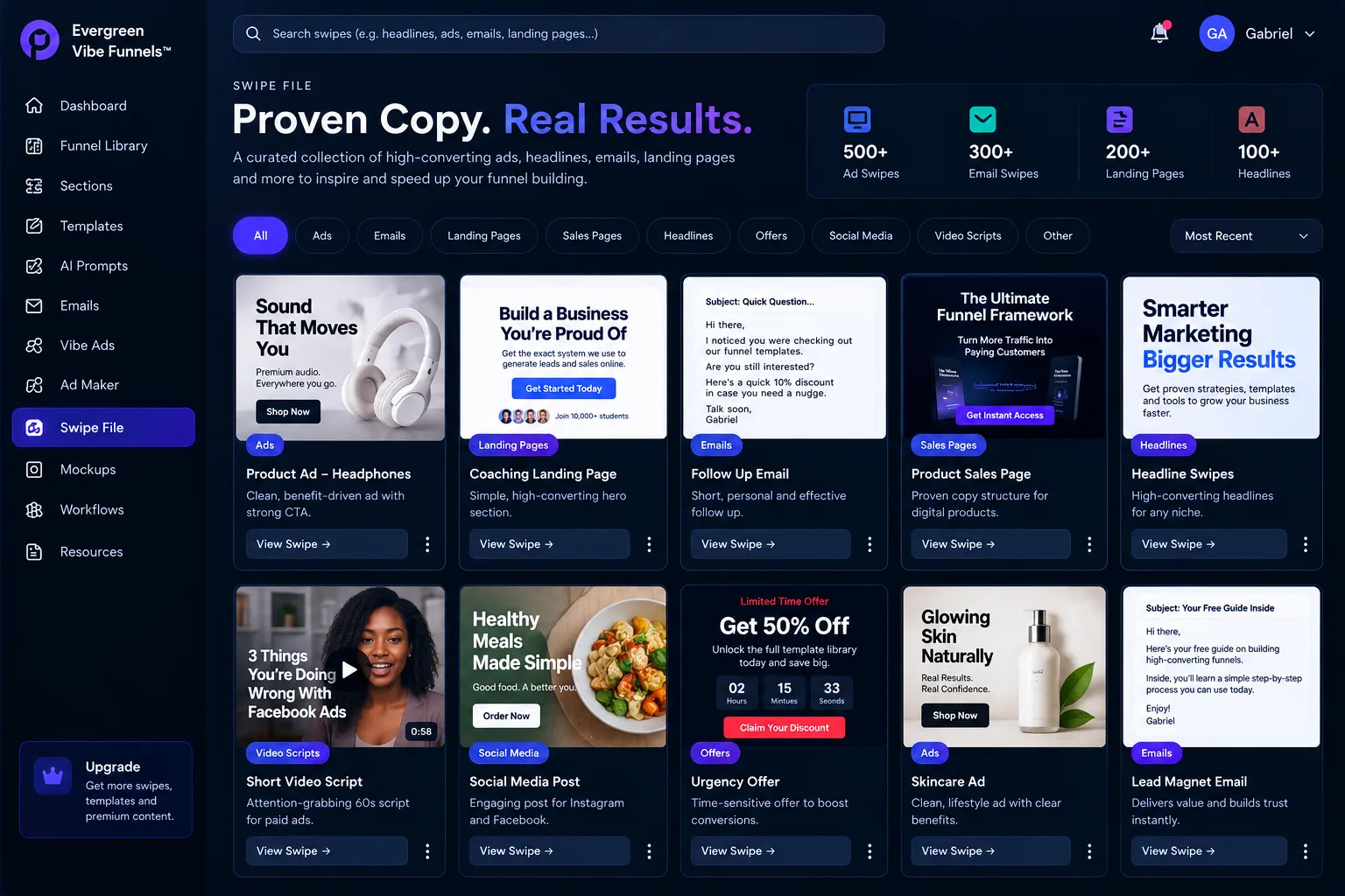 Sales Page Swipe File