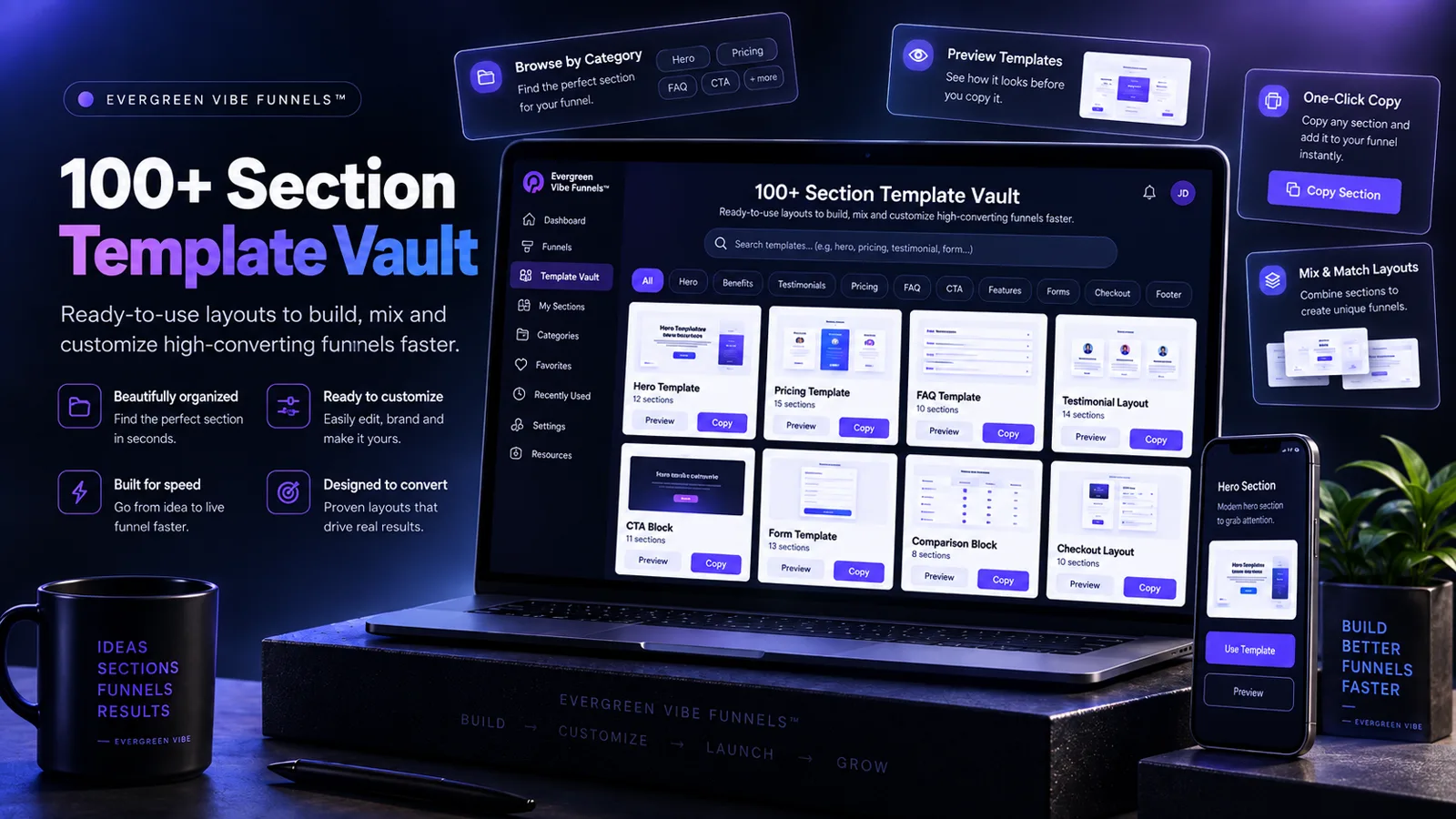 100+ Section Template Vault